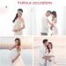 Maeau Women's Maternity Photography Props Dress - Elegant Ladies Wedding Party Outfit | Size S Pink - Buy Online on GoSupps.com