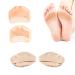 2 pair of foot pain relief insoles pads blow with forefoot cushion forefoot pads can be used for bale toes (1 cotton 1 silicone)