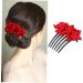 MAGICLULU 1pc Rose Hair Comb Rose Flower Comb Floral Comb Floral Hair Comb Rose Hair Accessories - Buy Online on GoSupps.com