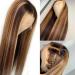 Lemoda 13x6 Ombre Highlight Lace Front Human Hair Wig 180 Density Pre Plucked Straight Brazilian Wig 4/27 20 Inch - Buy Online on GoSupps.com