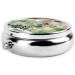 Bonsai Plant Round Pill Box - 3 Compartment Portable Organizer for Travel | Best Travel Pill Box for Medication - Buy Online on GoSupps.com