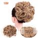 Curly Combs Clip In Hair Bun Extensions Easy Stretch Chignon Hairpiece Large (18#) - Buy Online on GoSupps.com