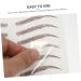 BIUDECO 9 sheets Eyebrow Sticker Artificial Hairlike Stickers Eyebrows Transfers False Imitation Shaping 21x14.7cm Brown - Buy Online on GoSupps.com