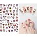 2 Packs Cute Kawaii Cartoon Mouse Nail Stickers - Self-Adhesive Decals for Women, Girls & Kids (75+ Decals) | Nail Art Stickers - Buy Online on GoSupps.com