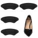 KINBOM 2 Pair Heel Grips for Loose Shoes  Self-Adhesive Heel Cushions Pads Heel Pads for High Heels Loose Shoes Sneakers Sneakers Women Men (Black)