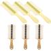 HANABASS 6 pi ces Peigne Pellicules Double Face avec Dents Ultra Fines et Manche Long Peigne Anti-poux pour Gar on Fille Adultes et Animaux Plastique pais Noir et Vert