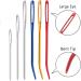 18 PCS Metal Bent Tip Tapestry Needles for Yarn Knitting Crochet - Large Eye Blunt Needles for Sewing and Weaving - Buy Online on GoSupps.com
