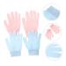 Housoutil Exfoliating Scrub Gloves Set - 2 Pairs Body & Face Scrubbing Mitts for Dead Skin Removal - Loofah Shower Wash Gloves - Thicken Polyester for Ultimate Cleanliness - Buy Online on GoSupps.com