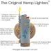 Hemp Wick Bundle Pack - 200 FT Beeline Roll + Hemplights Hemp Wick Lighter (Black) - Buy Online on GoSupps.com