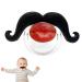 Vincente Silicone Pacifier for Toddlers - Orthodontic Mustache Design | Soft & Safe Silicone for Babies | Unisex - Buy Online on GoSupps.com