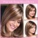 Bestung Short Mixed Color Synthetic Women Wig | Medium Length Natural Looking Hair Wigs in Light Brown and Light Blonde - Buy Online on GoSupps.com