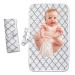 Foldable Travel Changing Mat Portable Baby Change Mat Waterproof Travel Changing Mat for Home Travel Outside (White)