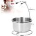 Buy Professional Metal Shaving Stand Bowl Set | Stainless Steel Shaving Brush Holder - International Shipping Available - Buy Online on GoSupps.com