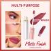 Shop 4 Colors Matte Liquid Lipstick Set - Long Lasting Waterproof & Non-Sticky | Natural Ingredients | International Shipping Available - Buy Online on GoSupps.com