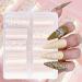 Dewedrt 10 Rolls White Flower Nail Sticker Nail Decals for Nail Art Spring Summer Floral Theme Nail Foil Transfer - Buy Online on GoSupps.com