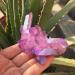 Natural Crystal Rough Specimen 80-90g Purple Flame Aura Quartz Crystal Cluster Specimen - Buy Online on GoSupps.com