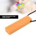Silicone Building Blocks Baby Teether Necklace | Teething Stick Chew Pendant for Babies (Orange) - Buy Online on GoSupps.com