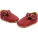 Baby Boys Girls Anti-Slip Oxford Loafer Flats 6-12 Months - Red - Buy Online on GoSupps.com