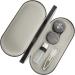 Homsfou 4 Set Glasses Case & Contact Lens Holder - Dual Purpose Leather & Metal Travel Organizer - Buy Online on GoSupps.com