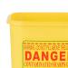 1L Sharps Container for Needles Tattoo Plastic Biohazard Needle Disposal - Red/Yellow - Buy Online on GoSupps.com