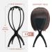 Dreamlover Wig Stand 2 Pack - Travel-Friendly 14.2 Inch Plastic Wig Head Stand (Black) - Buy Online on GoSupps.com