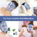 NEWGO Cooling Eye Mask - Hot & Cold Therapy Gel Beads - Migraine Relief, Puffy Eyes, Sinus Pain, Acne Headaches - Dark Blue - Buy Online on GoSupps.com