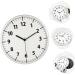 Nordic Noiseless Hanging Clock Decorations Metal White Round White 28X28CM - Buy Online on GoSupps.com