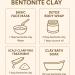 KAPTAN LDA 100 natural activated bentonite clay powder 100 g 95 Montmorillonite Natural Mineral Clay for Acne Oily Skin and DIY Skin Care Rich in silica Cosmetic quality - Buy Online on GoSupps.com