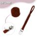 Iopykkoa Pacifier Chain Set - Cotton Pacifier Clips for Boys & Girls - 4-Piece Triangular Design in Red Dark Brown Brown & Dark Red - Buy Online on GoSupps.com