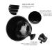 Buy Black Plastic Shaving Bowl for Men Foam Shaving Shell with Handle | Perfect for Soap & Cream - Buy Online on GoSupps.com