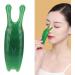 Verdant Touch Gua Sha Facial Tool - High Bridge Nose & Jaw Swelling Reduction - Green Gua Sha Massage Tool for Glowing Skin - Buy Online on GoSupps.com