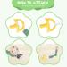 Vicloon Baby Dummy Clips 3 Pcs - BPA Free Soother Pacifier Chain Holder Clips for Boys and Girls - Teether Toy or Soothie - Green/Gray/Beige - Buy Online on GoSupps.com