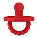 Ryan & Rose Cutie PAT Pacifier Teether (Slant  Red)