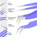 SIVOTE Lash Tweezers 3 Pack - Perfect for Volume Isolation & Classic Lashes | Purple - Buy Online on GoSupps.com