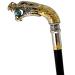 Silver Plated Dragon Head Cane Walking Stick
