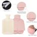 IxyHKB 2L Foot Warmer - Heated Hot Water Bottle for Feet No Electricity 2 in 1 Design Ideal for Adults & Kids (Pink) - Buy Online on GoSupps.com