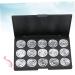 SKISUNO Empty Cosmetic 15 Travel Cosmetic Case Eyeshadow Case Empty Eyeshadow Palette Foundation Concealer Eye Shadow Box - Buy Online on GoSupps.com