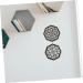 Alipis 2pcs Office Wooden Dining Three-dimensional Hollow Geometric for Modern Background Flower Home - Buy Online on GoSupps.com