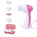 Facial Cleansing Spin Brush Set Electric Facial Cleansing Brush Face Cleaner Face Brush for Gentle Exfoliating Removing Blackhead Deep face scrubbing Gift Skincare for Teenage Girl (Pink1)