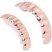 Alloy Hip Hop False Teeth Set - Upper & Lower Rose Gold Teeth for Halloween Parties & Fashion Shows - Buy Online on GoSupps.com