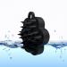 Gohemsun scalp peel-hair washer silicone-head skin brush massager |Shower hair brush for hair growth silicone face washer for adults men women black