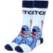 Set of Stitch Socks Blue White and Grey 3 Pairs Size 40 to 46 Long Socks in Cotton Polyamide and Elastane Original Product Designed in Spain Multicolored 40-46 - Buy Online on GoSupps.com