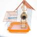 Tfwadmx Coconut Hide with Ladder - Natural Fiber Hanging Birdhouse Cage for Parrot, Parakeet, Lovebird, Finch, Canary - 2 Pcs - Buy Online on GoSupps.com