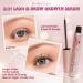 2 in 1 Lash & Brow Growth Serum - Premium Biotin & Ginseng Formula for Longer Fuller Lashes & Brows | Best Enhancing Serum - Buy Online on GoSupps.com