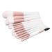 Shop 5 in 1 Pink Makeup Brush Set - Mini Cosmetic Brushes Kit for Travel & Daily Use - Portable Multifunctional with Dust Cover - Buy Online on GoSupps.com