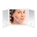 Compact Trifold LED Mirror - Portable Makeup Mirror with Bright Lighting - Buy Online on GoSupps.com