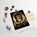 Night View Rainbow Scratch Art Painting Paper Set for Kids & Adults - A4 Size | Engraving Craft Kit with 4 Sheets, Drawing Pen, and Clean Brush - Lion, Tiger, Leopard, Wolf Designs - Buy Online on GoSupps.com