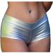 Women's Metallic Low Rise Black Booty Shorts - X-Large - Buy Online on GoSupps.com