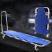 Foldable Stretcher Aluminum Alloy Four-Wheel Stretcher cart with Wheels case and Carrying Straps Rugged and Portable for First aid