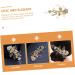 FRCOLOR Wedding wedding zircon Miss side clip headgear pearl pearl clips for hair hair clips Mori Department hair barrettes bridal hairpin crystal Crystal - Buy Online on GoSupps.com